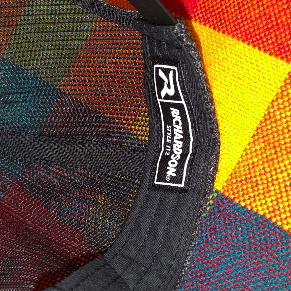 Netrush Leather Patch Trucker Mesh Snapback Hat C… - image 7